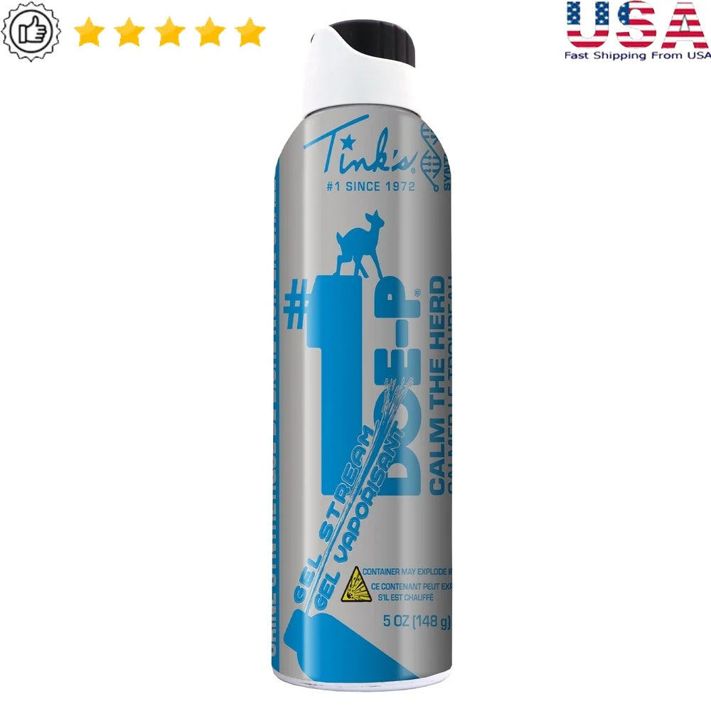 Doe-P Synthetic Doe Urine Gel Stream 5 oz Deer Scent Lure Long Lasting Calming Effect Attracts Whitetail Hunting Supplies