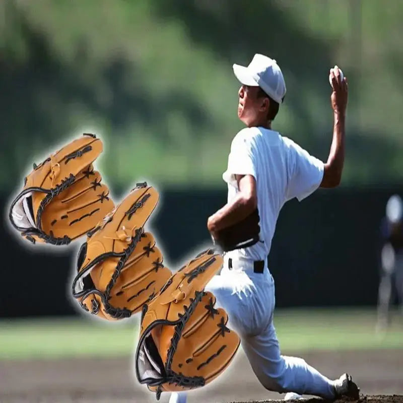 2025 Baseball Glove Softball Practice Equipment Size 9.5/10.5/11.5/12.5 Left Hand For Kids/Adults Man Woman Training