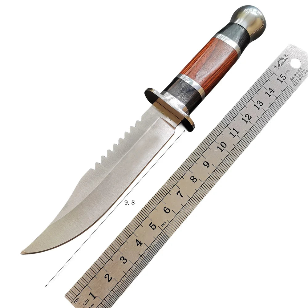 Sharp Sword, Stainless Steel Knife, Outdoor Camping Hunting Knife, with Nylon Knife Cover, Carry Around, Sharp and Durable