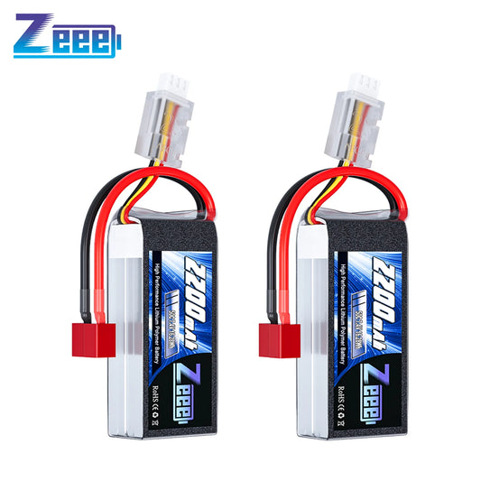 Zeee 2S 2200mAh RC LiPo Battery 7.4V 50C XT60 Plug Softcase