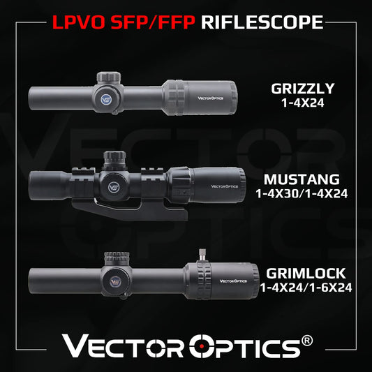 Vector Optics 1-4x24 1-6x24 SFP/FFP LPVO Riflescope For .308 30-06 AR15 Rifles&Airguns Hunting CQB 5 Years Warranty