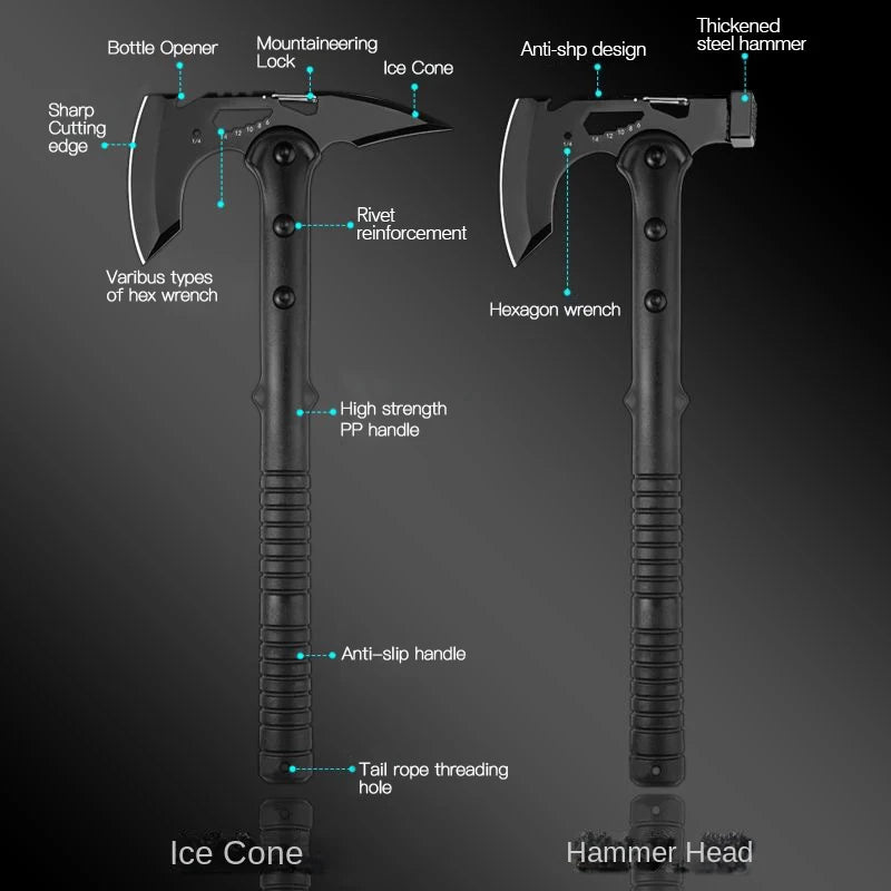 Assault Camping Axe Life Saving Fire Multi Function Outdoor Tactical