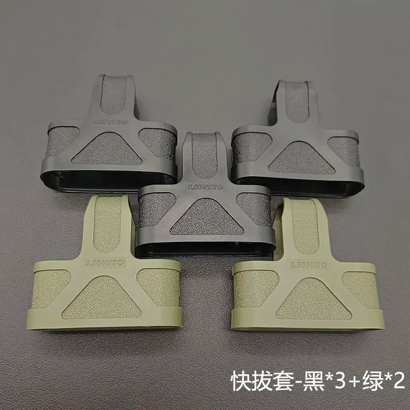 Outdoor Tactical AK 5.56 Rubber Cage Loop  Pull Magazine For M4  M14 M16 Fast Mag Protective Case Hunting Magazine Accessories