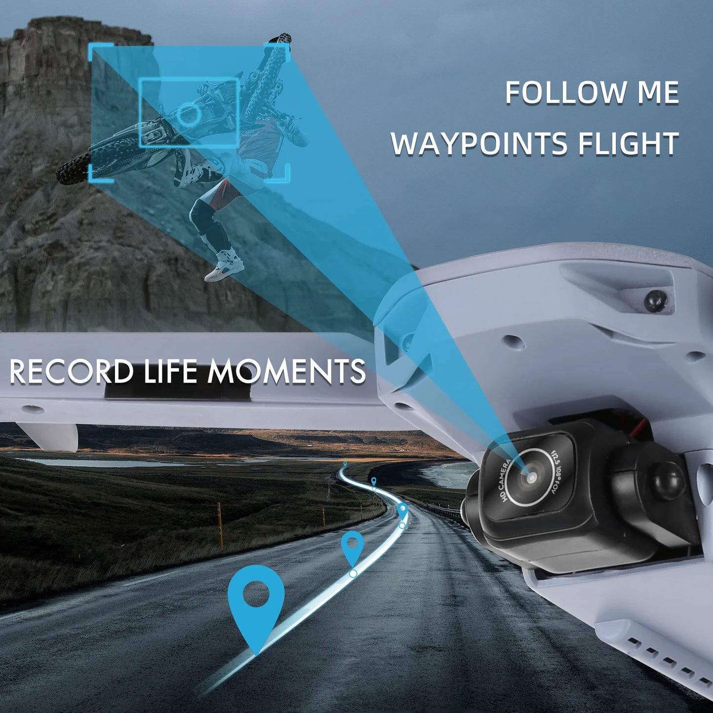 NBD 4K Drone With Camera GPS Quadcopter For Beginners