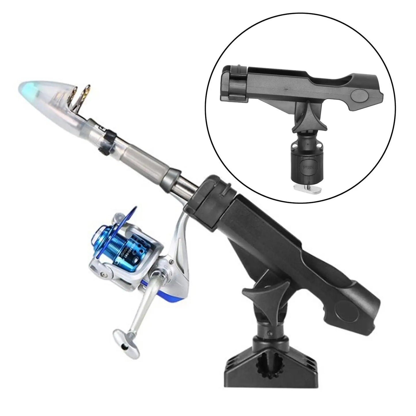 Kayak Tube Holder Rotatable Mount Accessory for Rod