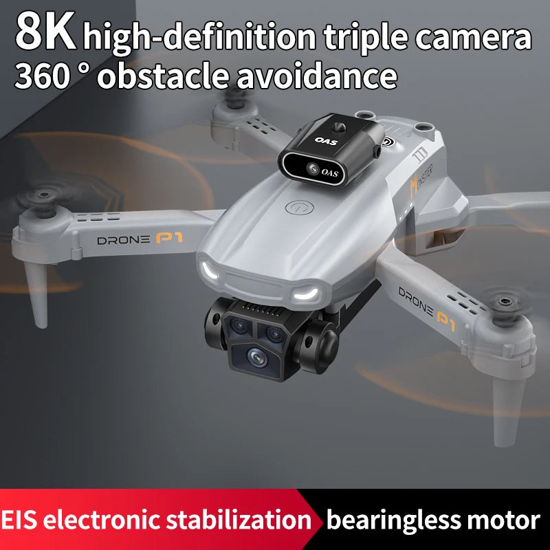 KBDFA P1 RC Drone 1080P HD Camera FPV Foldable Quadcopter