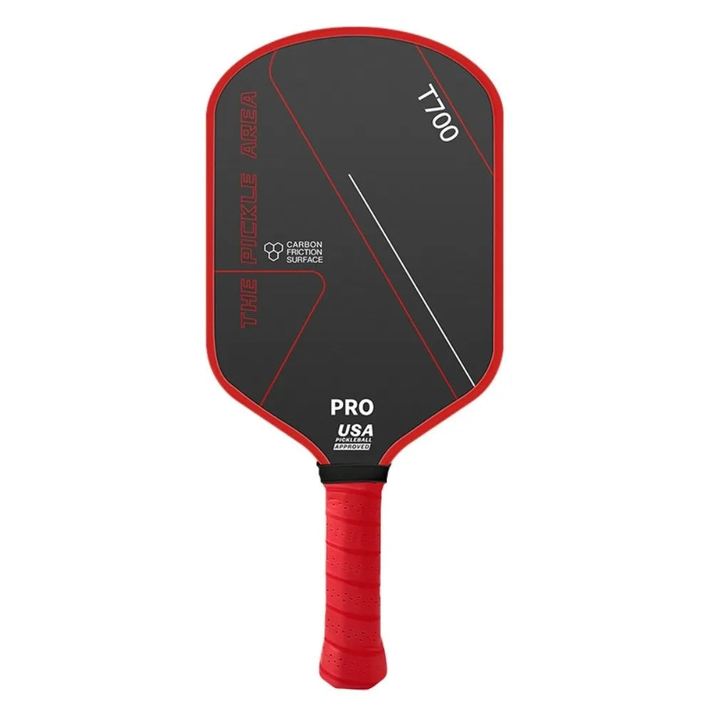 T700 Pickleball Paddle 16MM Carbon Fiber Pickleball Rackets Set Frosted Surface USAPA Approved Professional Game Supplies