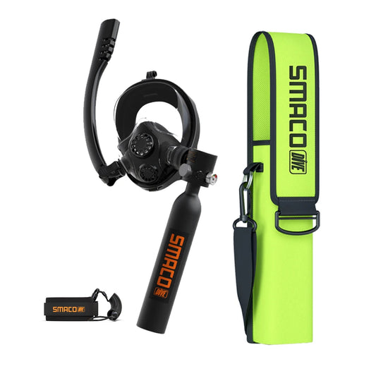 Scuba Mask With Air Tank System Full Face Premium Kit 0.5L