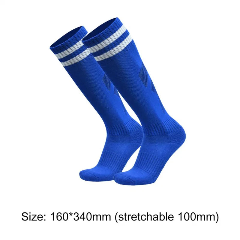 1 Pair Football Sports Socks Long  Knee Cotton Spandex Kids   Legging Stockings Soccer Baseball Ankle Adults Children Socks