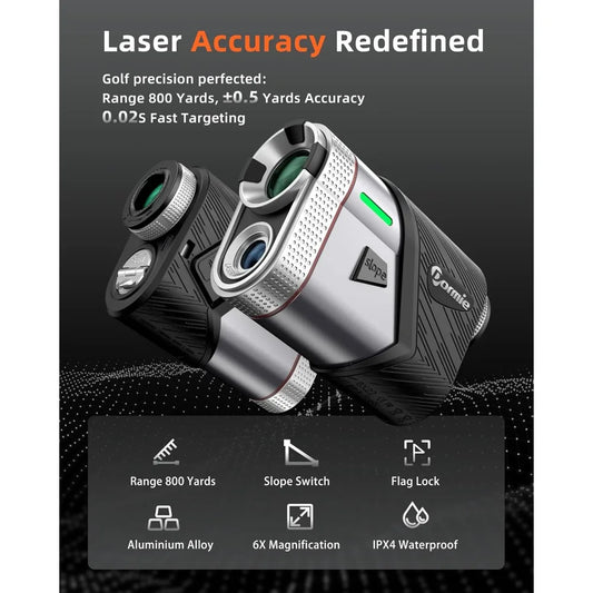 Golf Incline Rangefinder 800 Yard Laser 6x Magnification