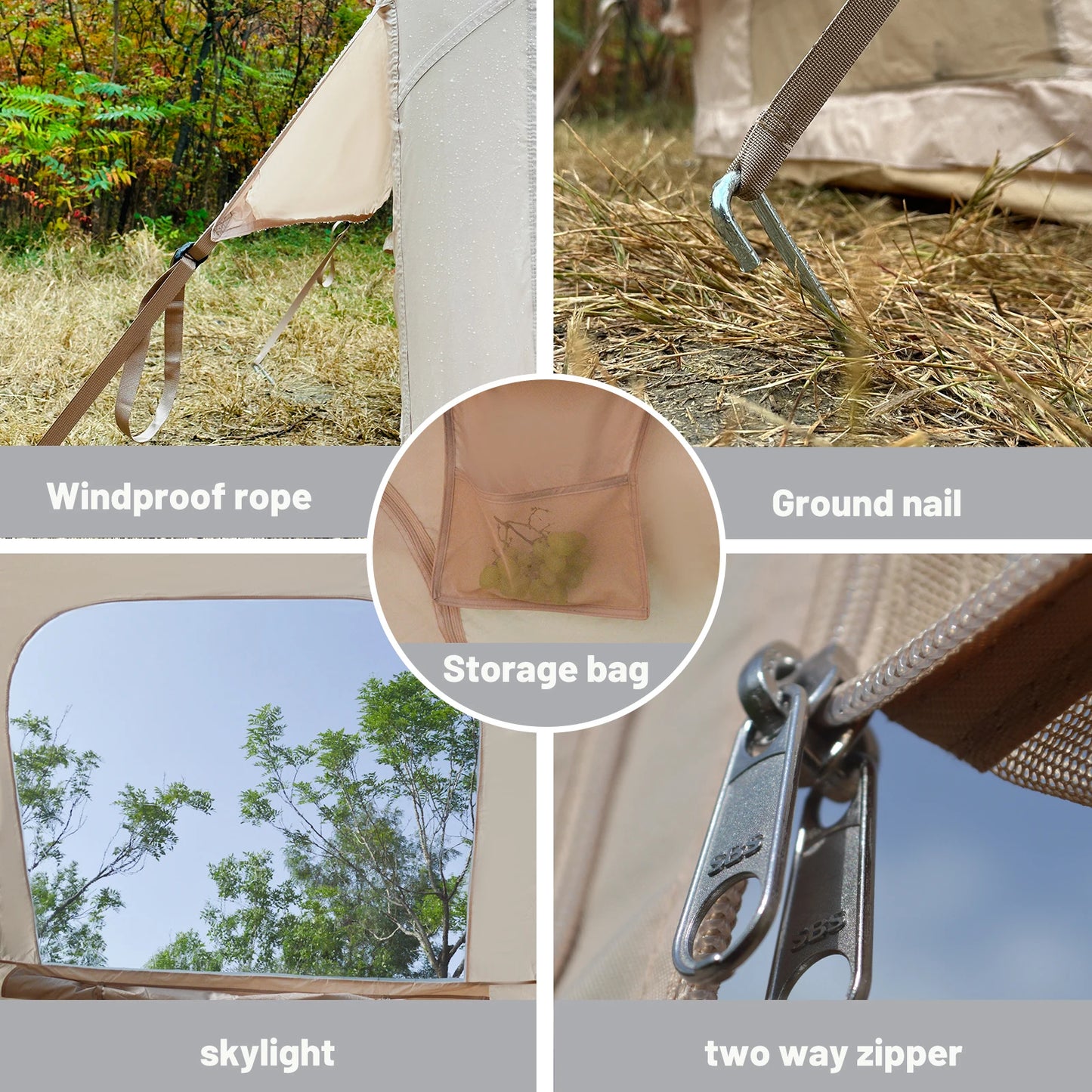 Self Supporting Inflatable Camping Tent Setup Waterproof
