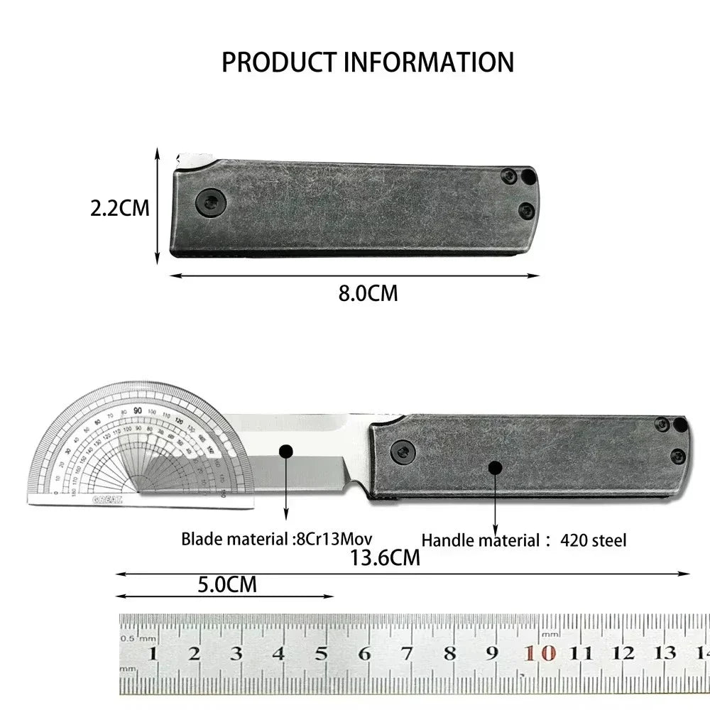 CR MinimalX 5915 Folding Knife 8Cr13Mov Blade Portable Fruit Knife Emergency Tool for Travel Outdoor Fishing Knife Men's Gifts