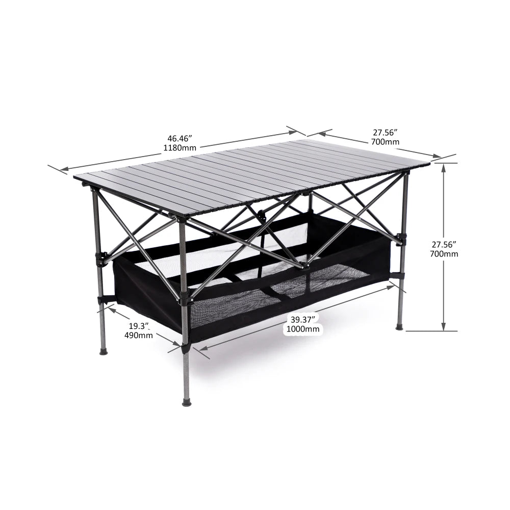 Set Of 3 Folding Outdoor Table And Chair Set Black Grey