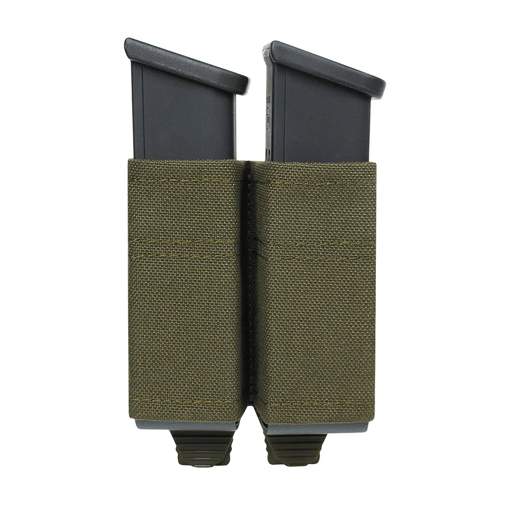 OPHIDIANTAC FAST 9MM Single/Double Mag Bag MOLLE Mag Pouch  Hunting CS Games Air soft Holder With Nylon Support Clip