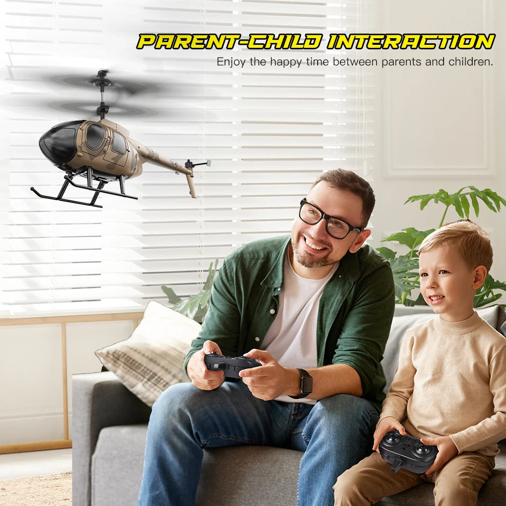 Vatos Camouflage RC Helicopter 2.4GHz Indoor Toy Takeoff