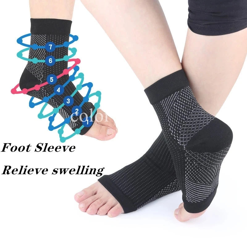 Compression Socks For Ankle Support Open Toe Plantar Fasciitis Relief