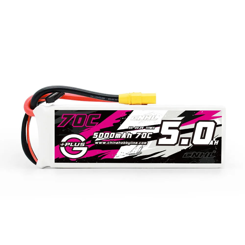 CNHL 5000mAh 70C LiPo Battery 3S 4S 6S XT90 Plug RC