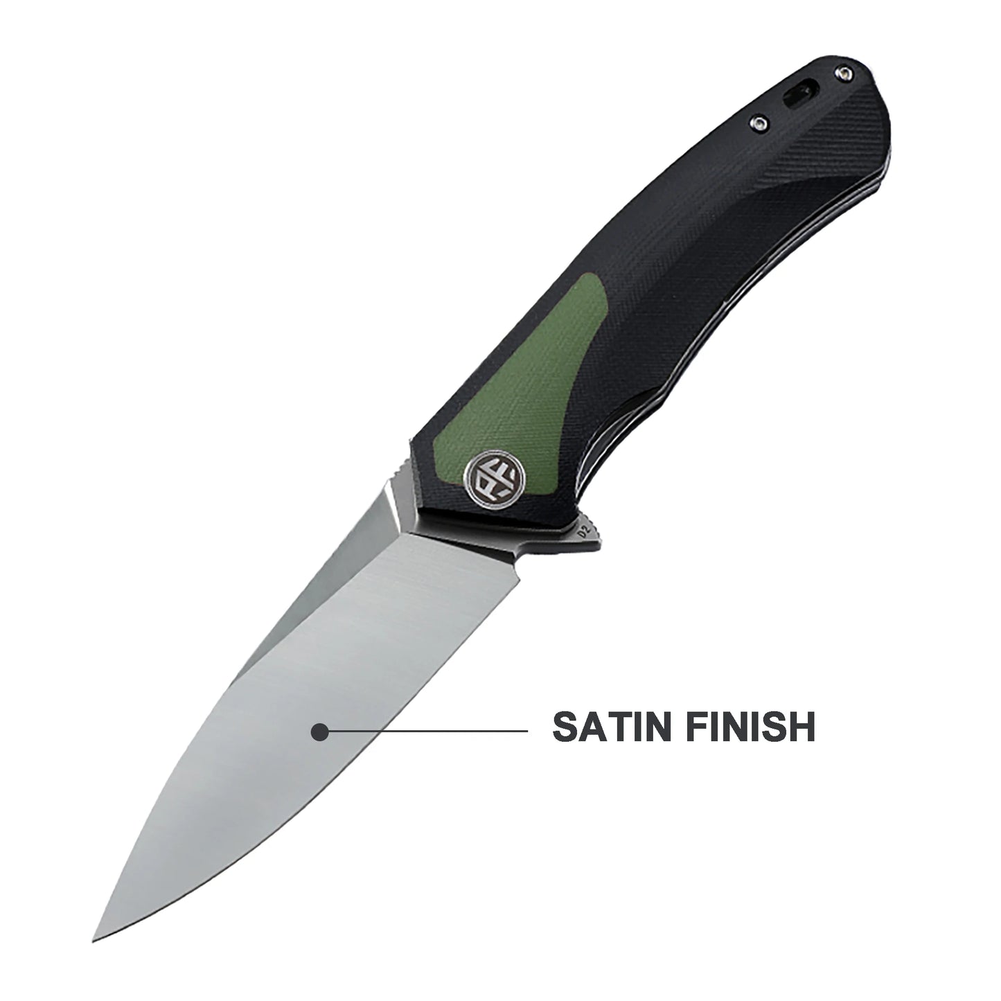 Petrified Fish PF838CS D2 Steel Blade Folding Knife G10+Carbon Fiber Handle Outdoor Camping Hunting EDC Pocket Tool