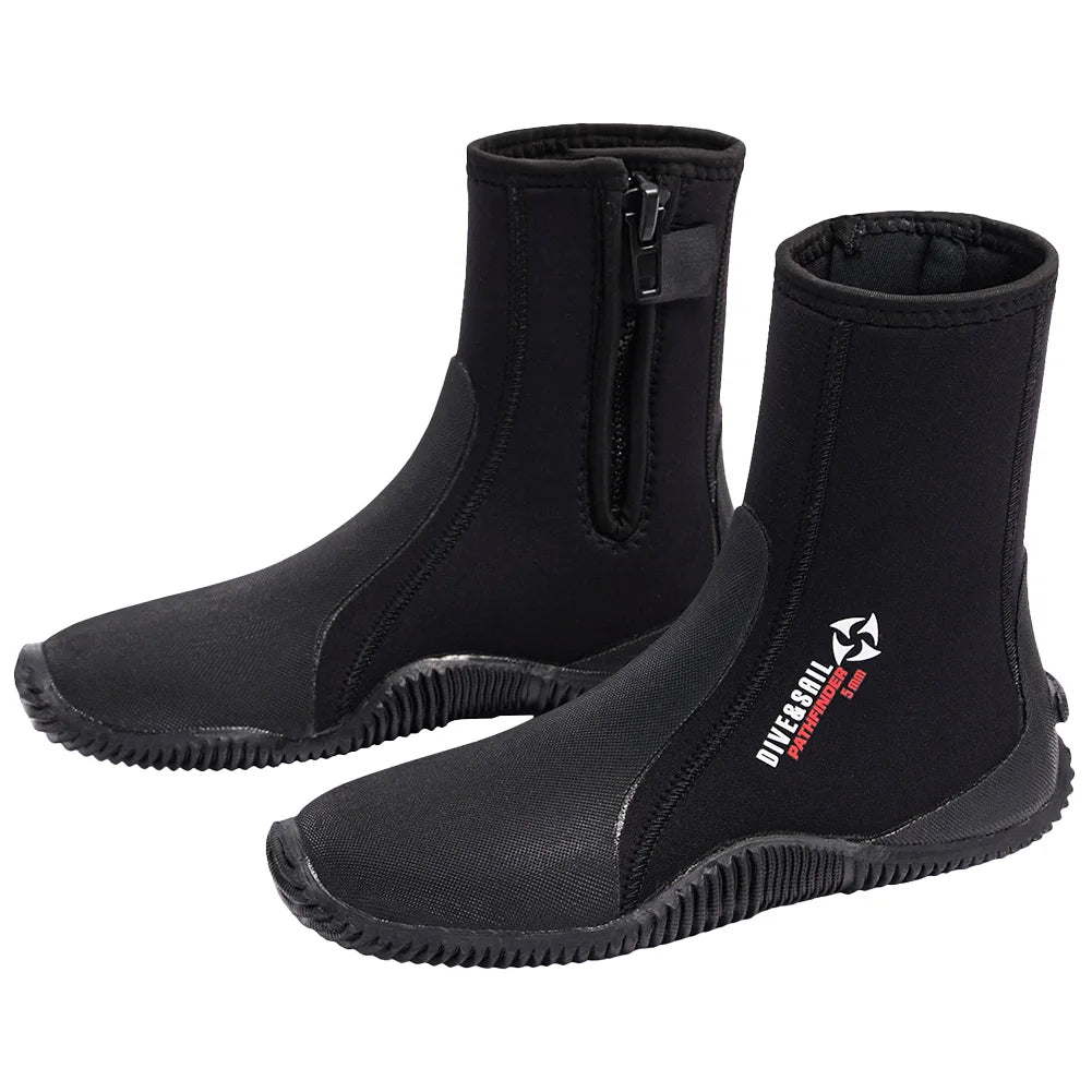 5mm Neoprene Diving Boots Wetsuit Boots Lightweight Surfing Diving Boots Diving Warm Patch Elasticity Surfing Boots Diving Tools