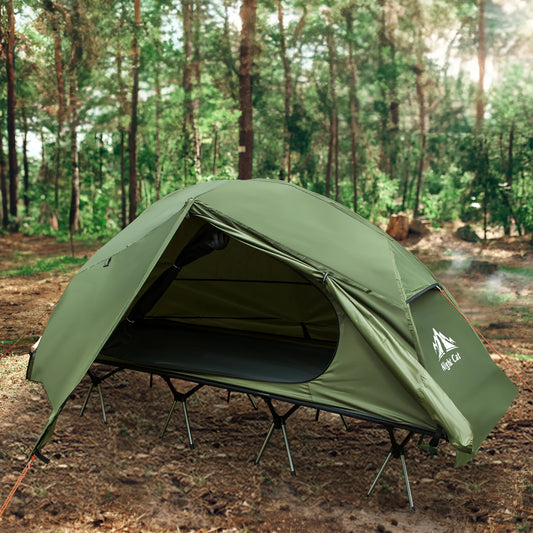 Night Cat Camping Cot Tent Waterproof 1 Person Off Ground