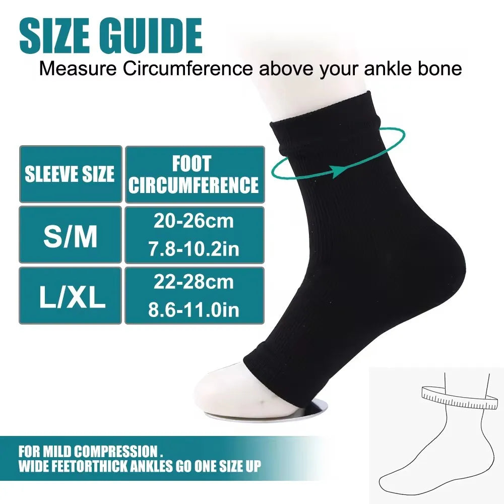 Compression Socks For Ankle Support Open Toe Plantar Fasciitis Relief