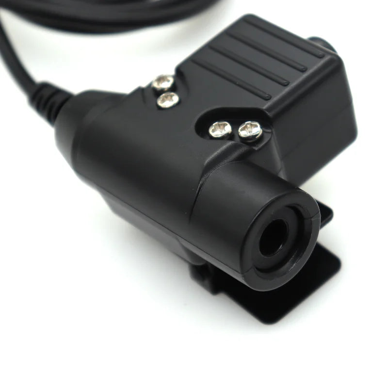 Original Tactical Headset PTT Adapter for Airsoft Kenwood Baofeng Plug Accessory Tactical Headset Compatibility
