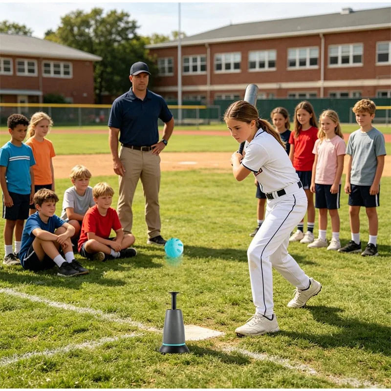 Baseball Hitting Trainer Three-wave Durable Nylon Baseball Server Popper Batting Training Strength Softball Practice Stick