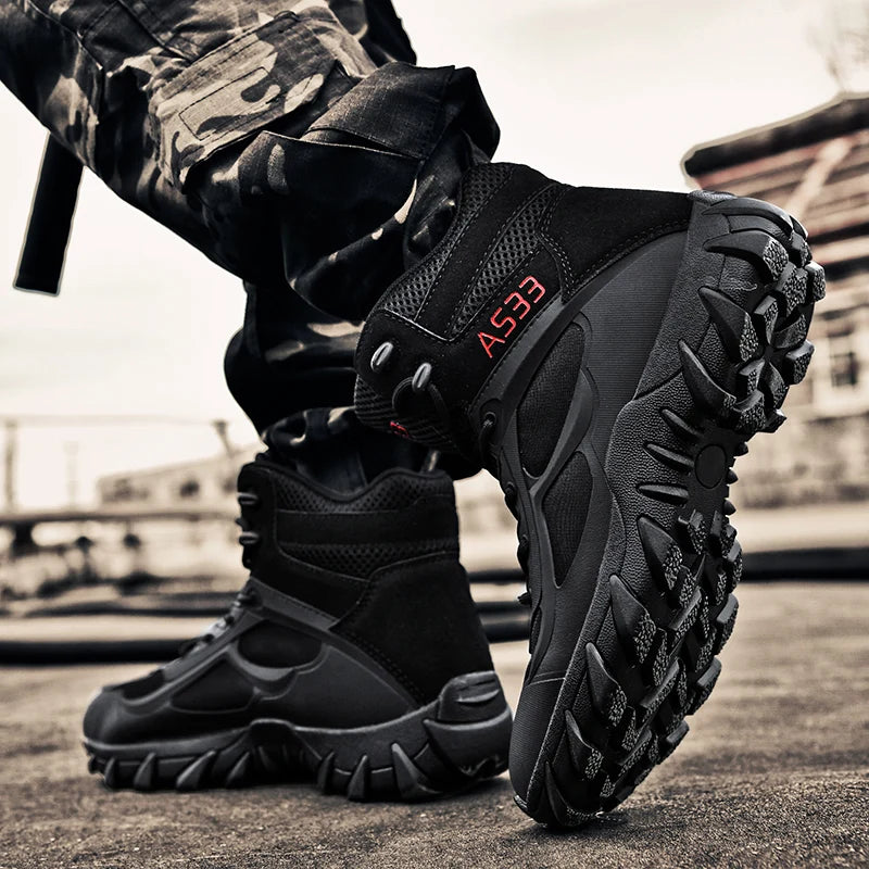 Men's tactical boots anti collision boots durable boots hiking boots comfortable and durable boots outdoor boots lightweight and