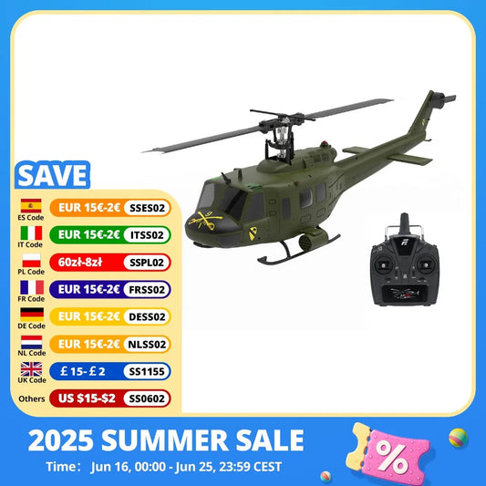 Eachine E190 1 34 Scale Huey RC Helicopter GPS Altitude Hold