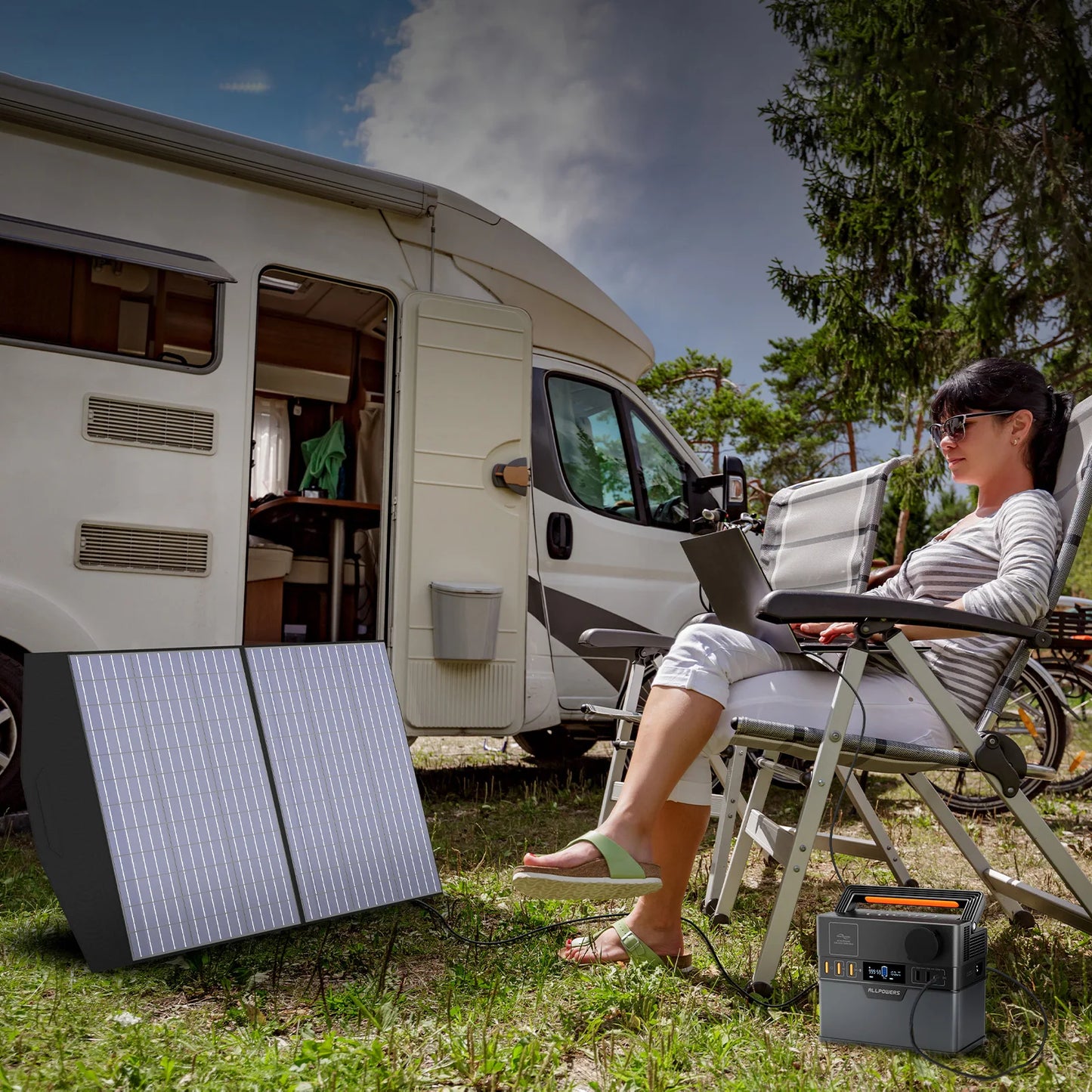 ALLPOWERS Portable Power Station 300W 288Wh Pure Sine Wave