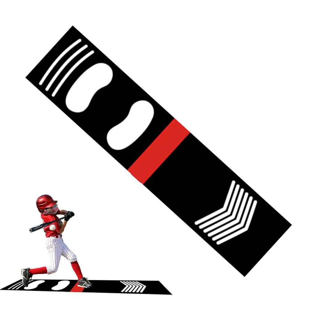 Softball Hitting Training Aid for Baseball Beginner Practice Baseball Softball Hitting Batting Mat Correct Standing Posture Mat